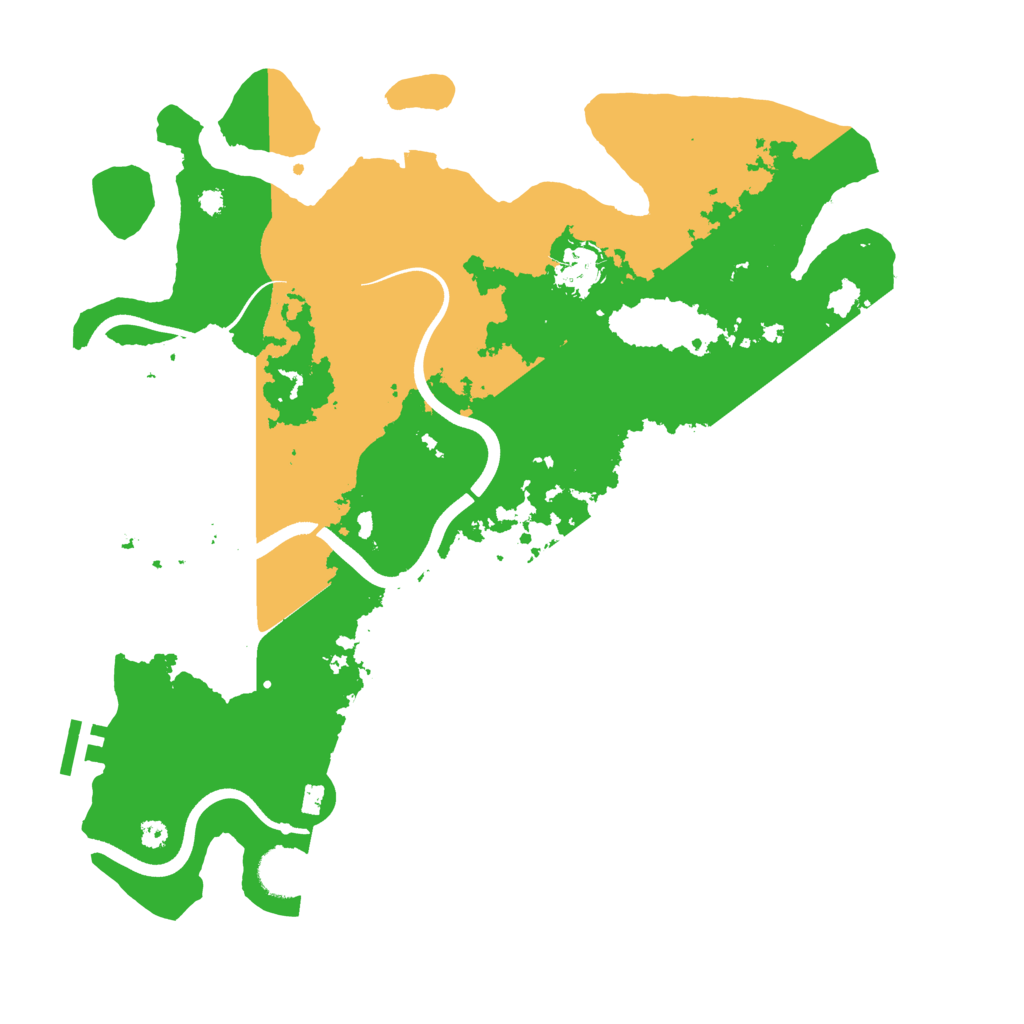 Biome Rust Map: Procedural Map, Size: 3700, Seed: 5000421