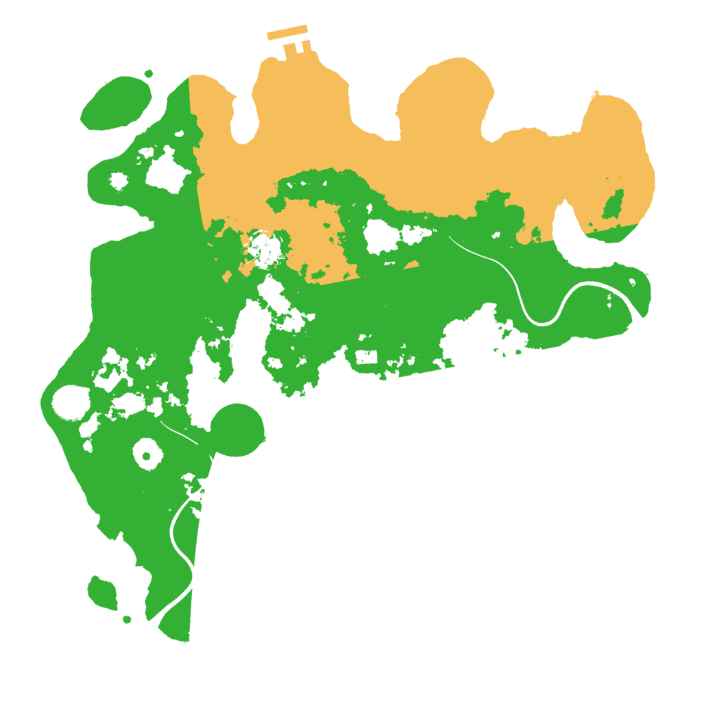 Biome Rust Map: Procedural Map, Size: 3500, Seed: 6145133