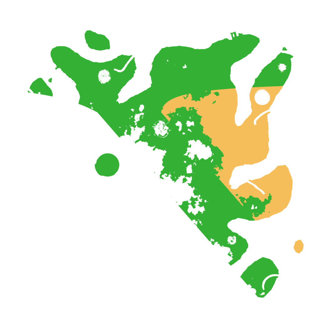 Biome Rust Map: Procedural Map, Size: 3700, Seed: 887155