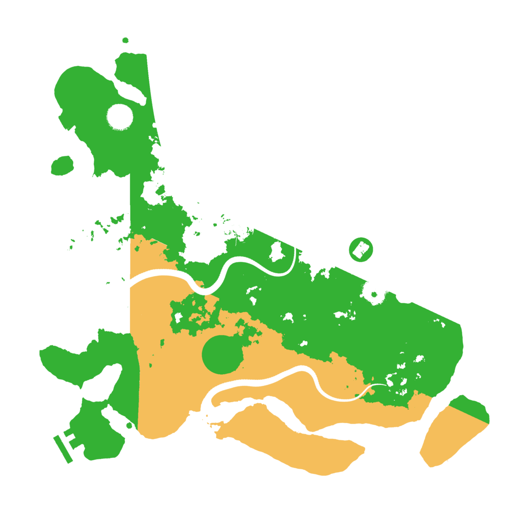 Biome Rust Map: Procedural Map, Size: 3500, Seed: 2041243