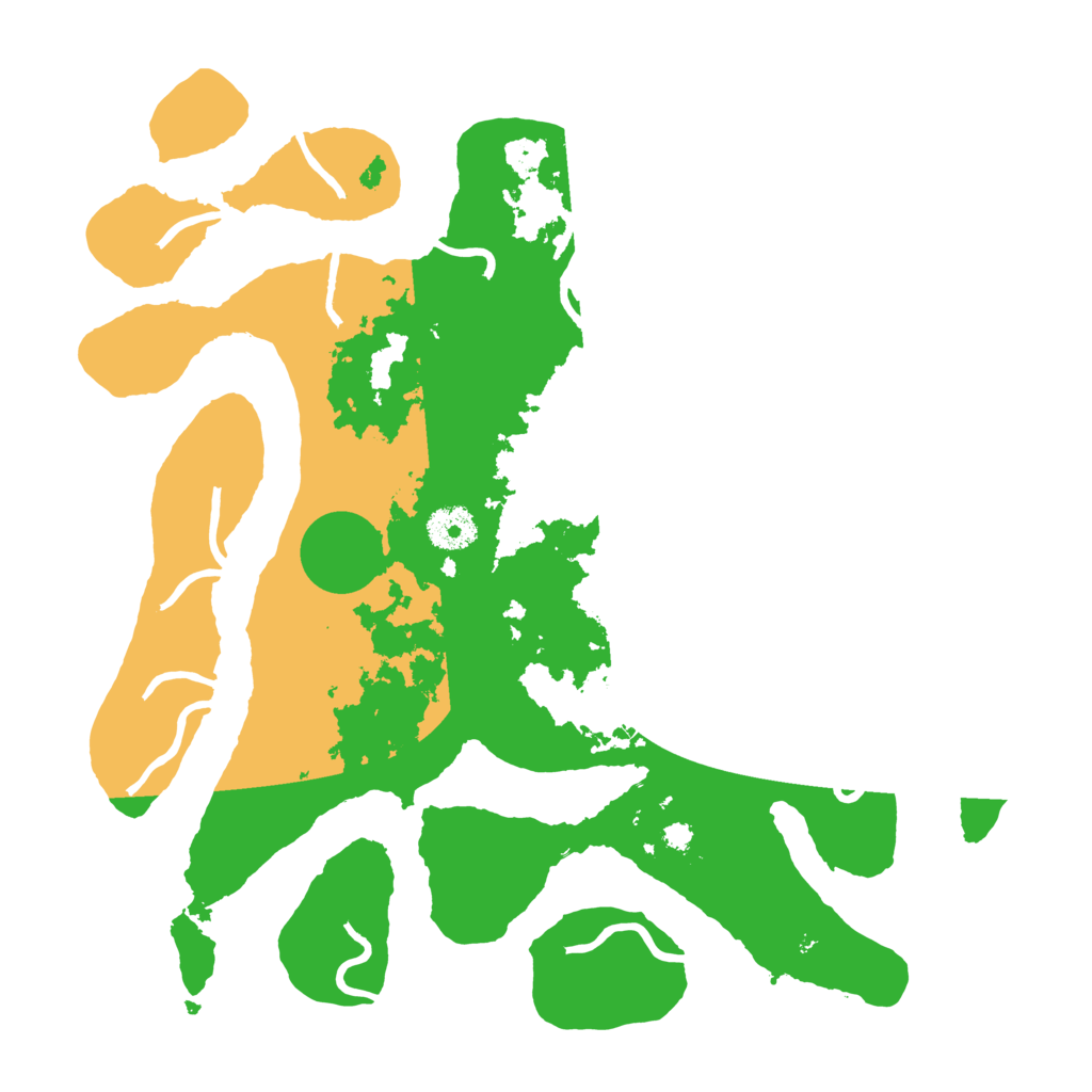 Biome Rust Map: Procedural Map, Size: 3500, Seed: 4229495