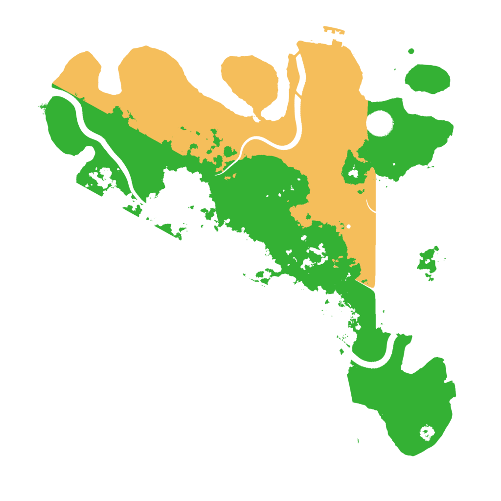 Biome Rust Map: Procedural Map, Size: 3500, Seed: 3252837