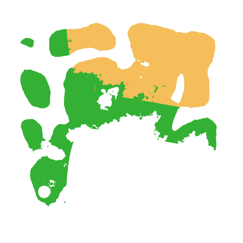 Biome Rust Map: Barren, Size: 3500, Seed: 3999638