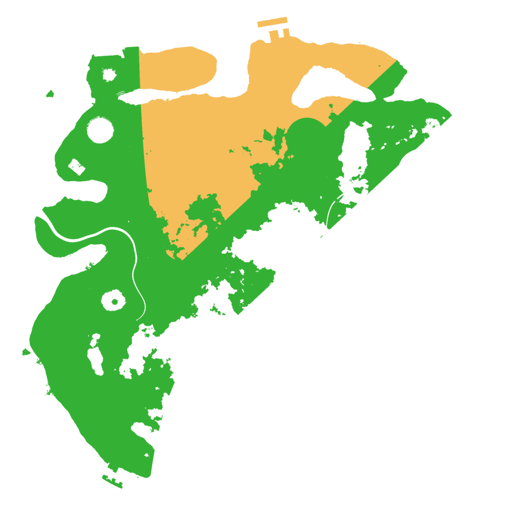 Biome Rust Map: Procedural Map, Size: 3500, Seed: 2205400