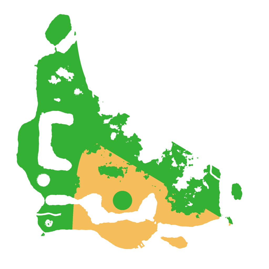 Biome Rust Map: Procedural Map, Size: 3700, Seed: 1859075