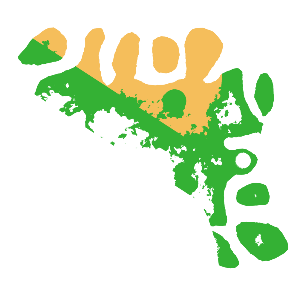 Biome Rust Map: Barren, Size: 3500, Seed: 5205747