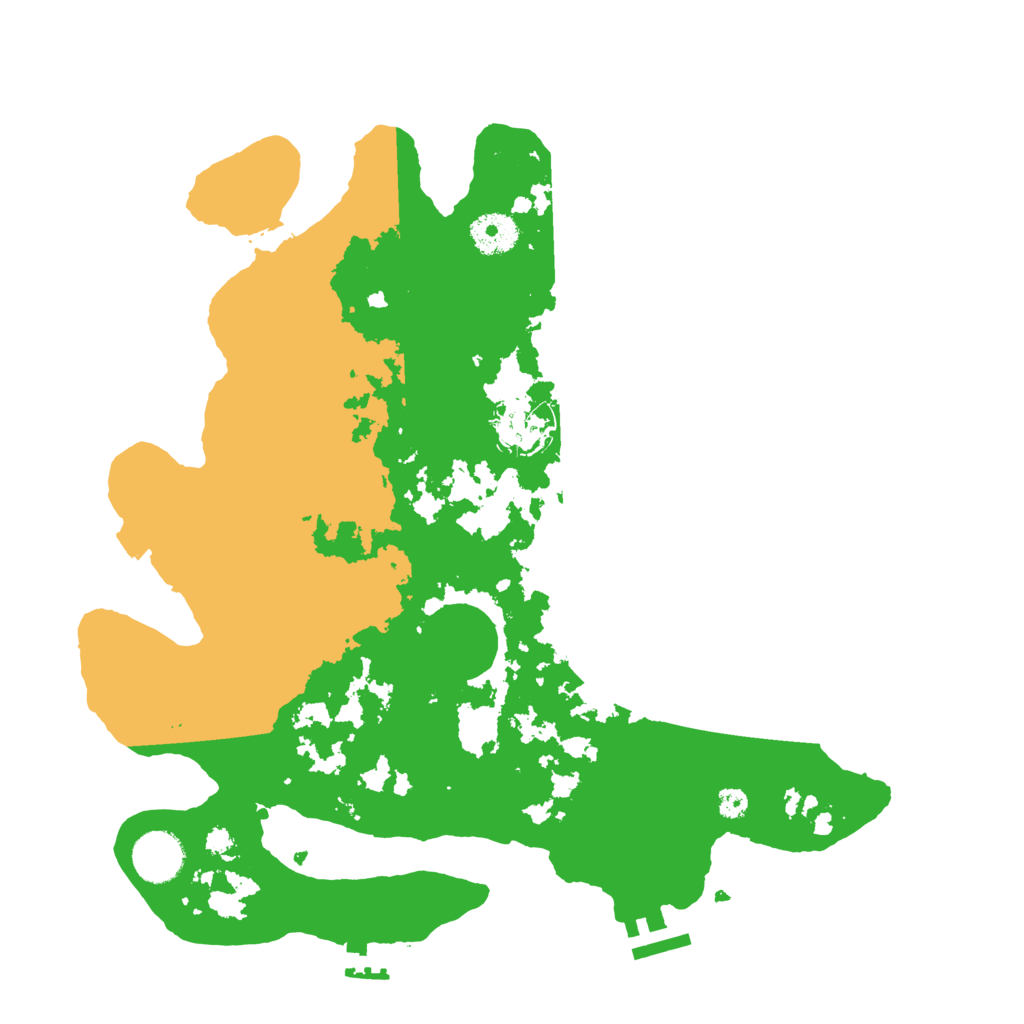 Biome Rust Map: Procedural Map, Size: 3500, Seed: 3890957
