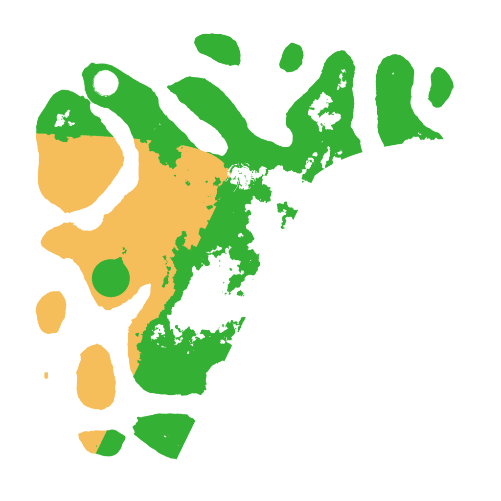 Biome Rust Map: Barren, Size: 3500, Seed: 6304343