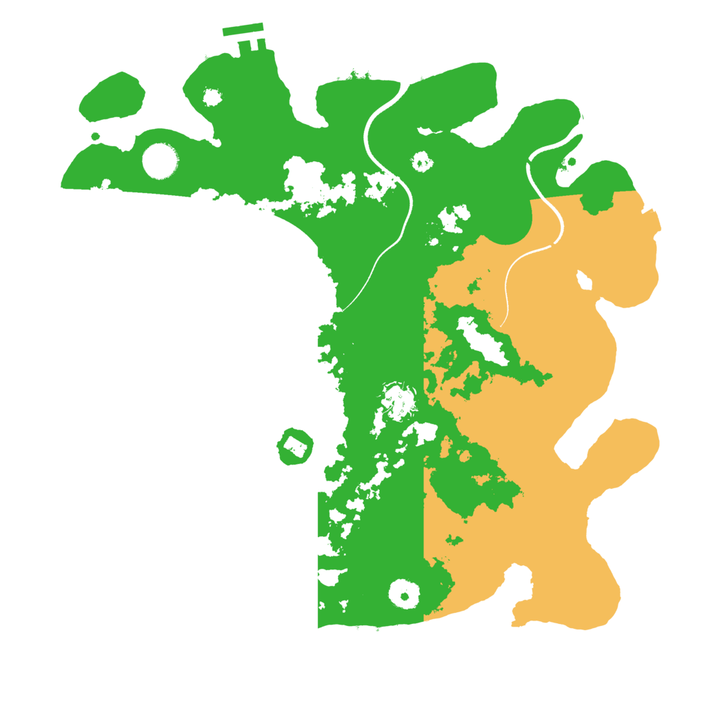 Biome Rust Map: Procedural Map, Size: 3500, Seed: 6217982