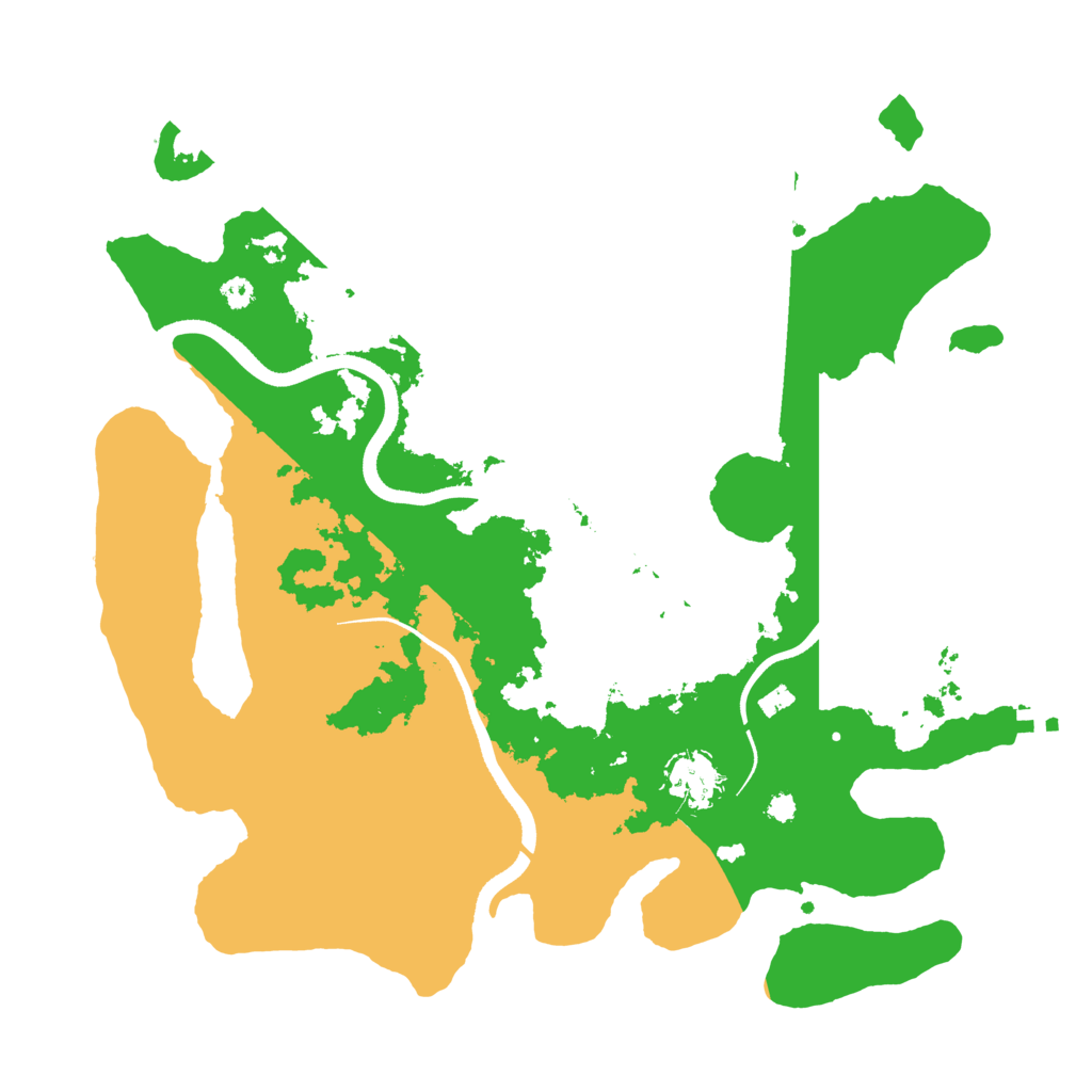 Biome Rust Map: Procedural Map, Size: 3500, Seed: 1424005