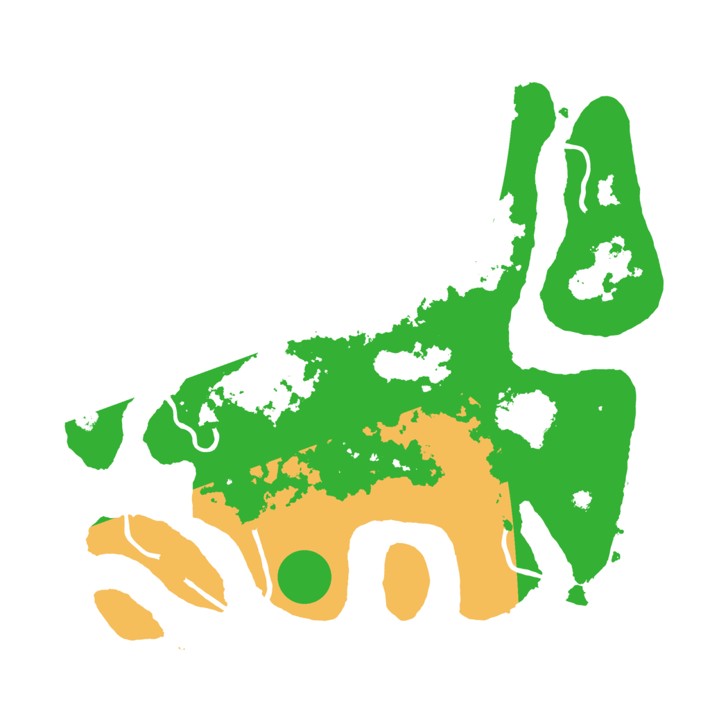 Biome Rust Map: Procedural Map, Size: 3500, Seed: 4131131