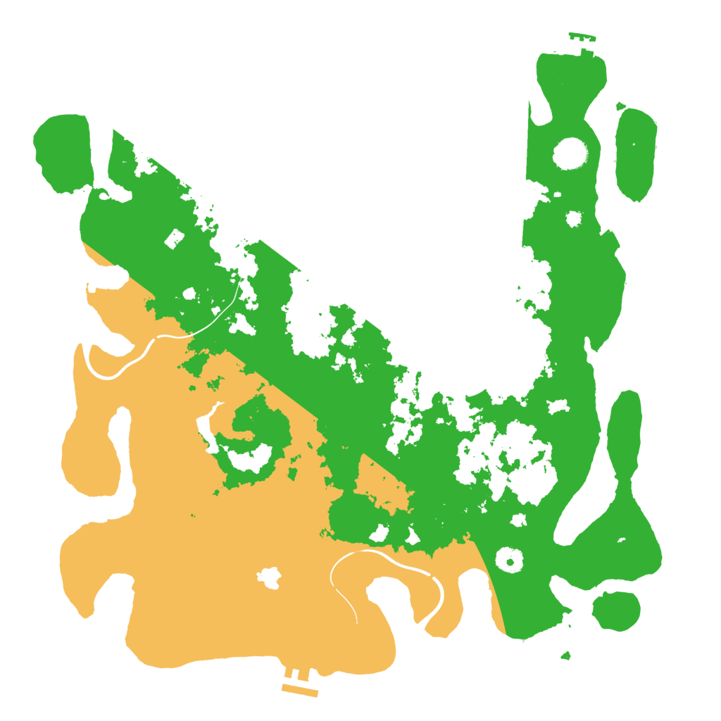 Biome Rust Map: Procedural Map, Size: 4000, Seed: 3446209