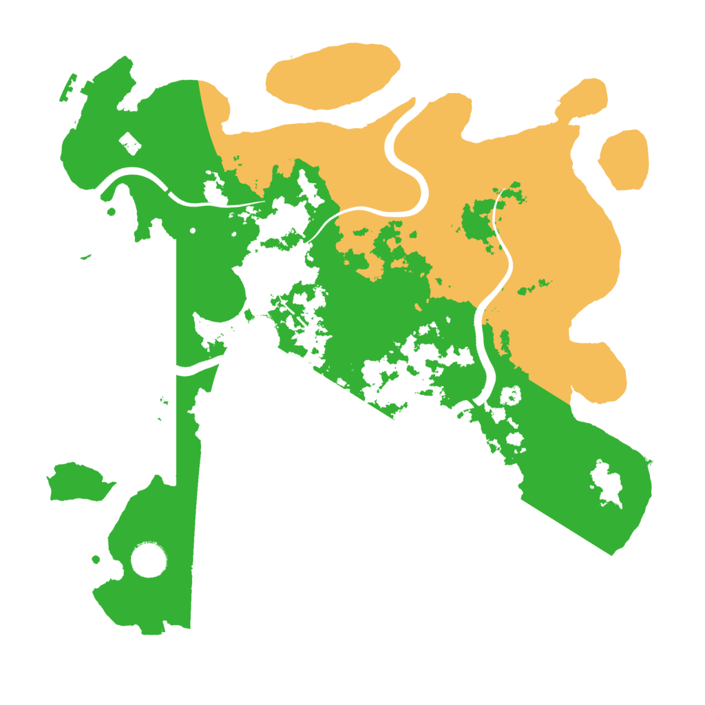 Biome Rust Map: Procedural Map, Size: 3500, Seed: 458446