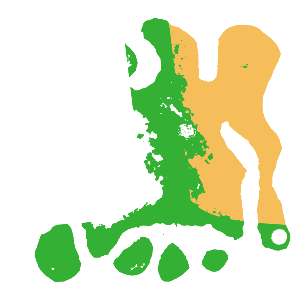 Biome Rust Map: Barren, Size: 3500, Seed: 3815373