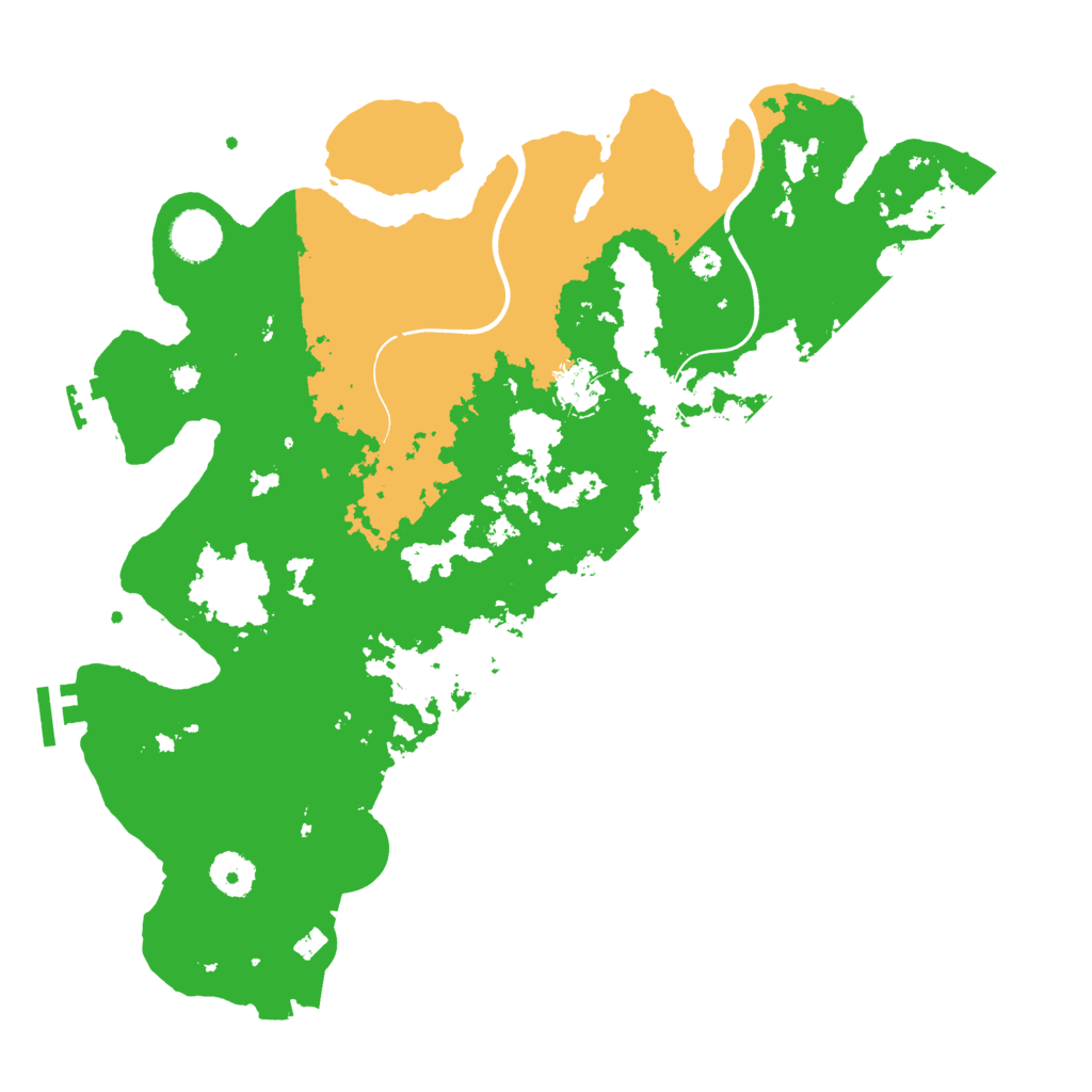 Biome Rust Map: Procedural Map, Size: 3700, Seed: 5973533