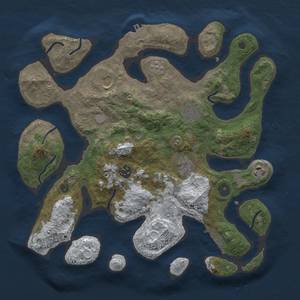 Thumbnail Rust Map: Procedural Map, Size: 3500, Seed: 2416118, 15 Monuments