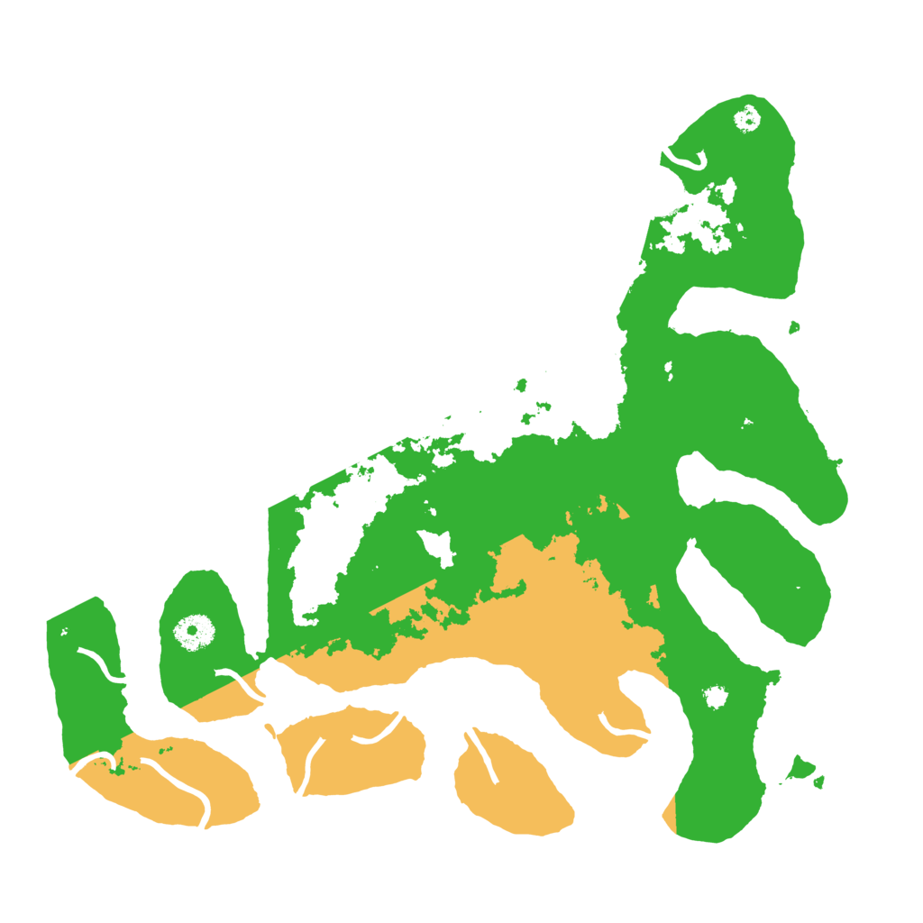 Biome Rust Map: Procedural Map, Size: 3700, Seed: 735003