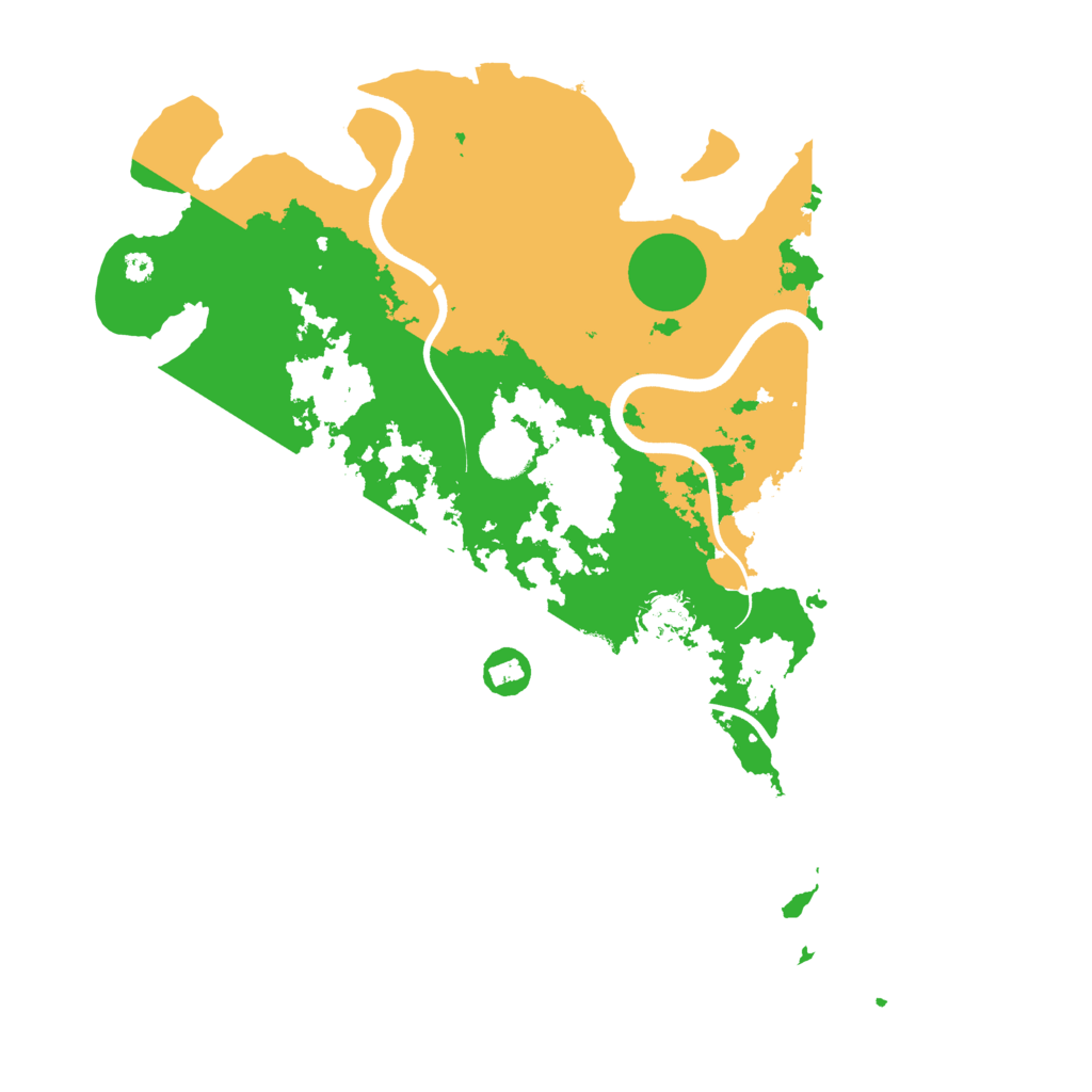 Biome Rust Map: Procedural Map, Size: 3700, Seed: 4915688