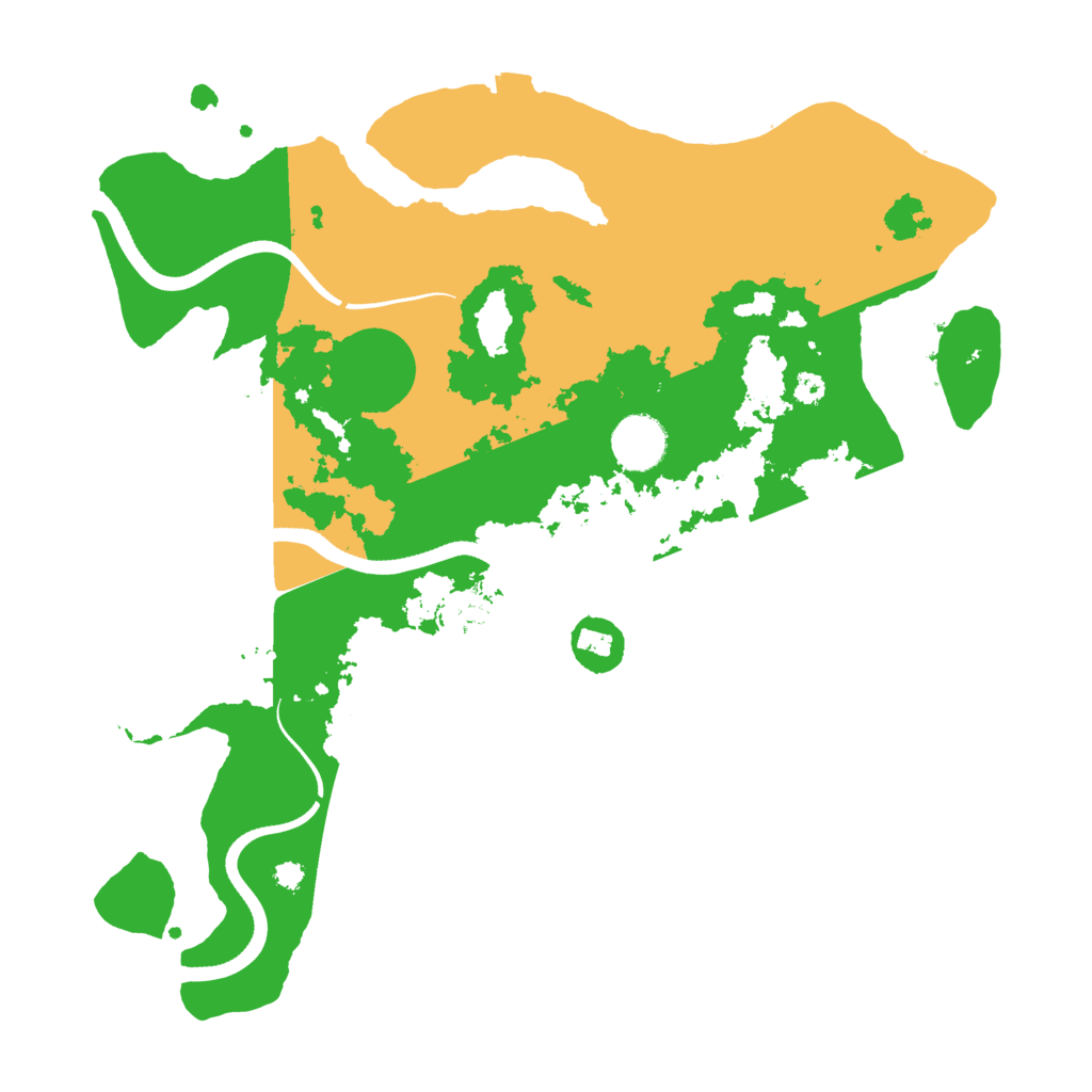 Biome Rust Map: Procedural Map, Size: 3500, Seed: 5407820