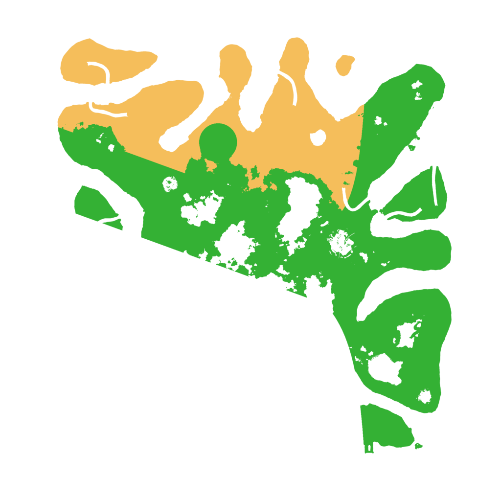 Biome Rust Map: Procedural Map, Size: 3500, Seed: 3088541