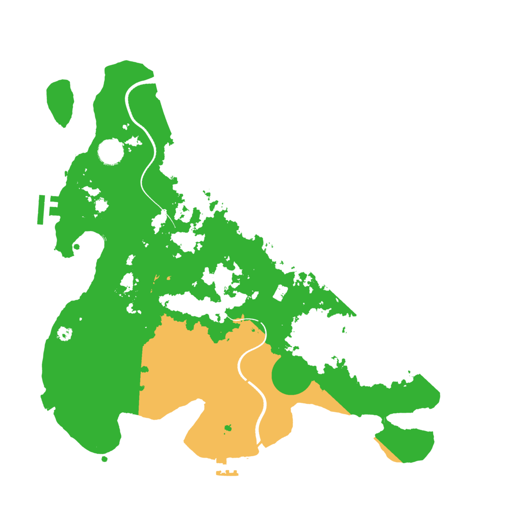 Biome Rust Map: Procedural Map, Size: 3500, Seed: 4338670