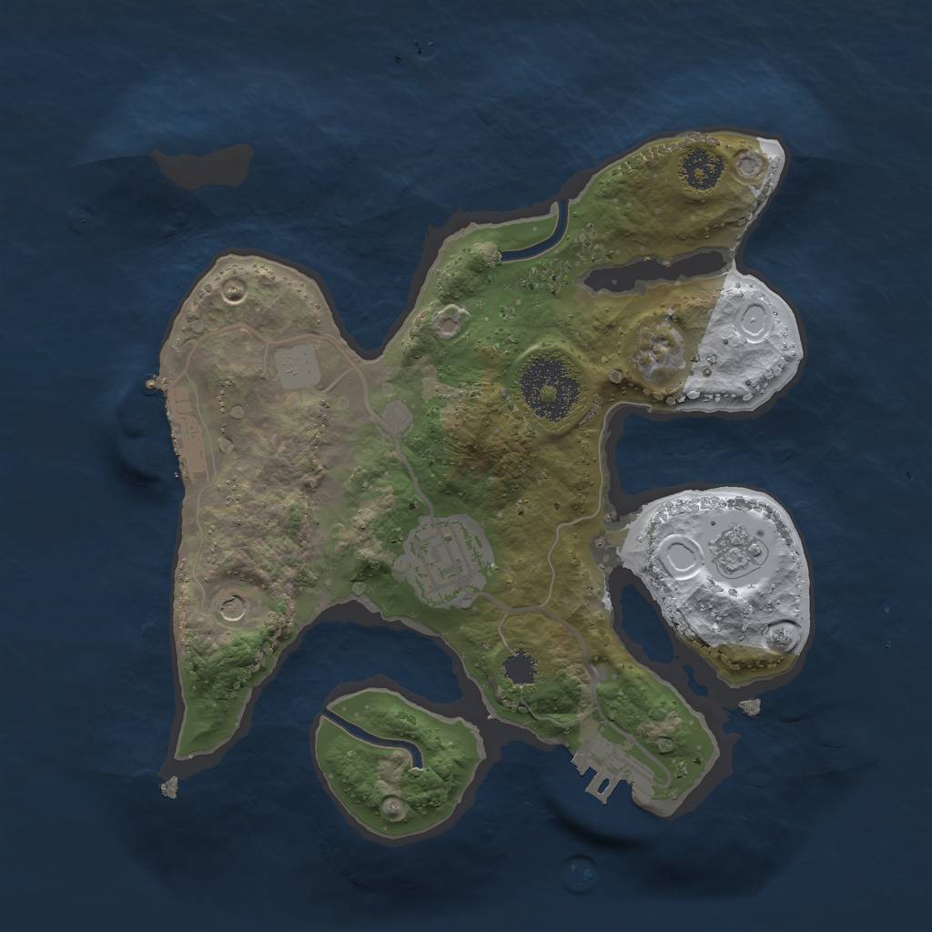 Rust Map: Procedural Map, Size: 2350, Seed: 271396, 10 Monuments