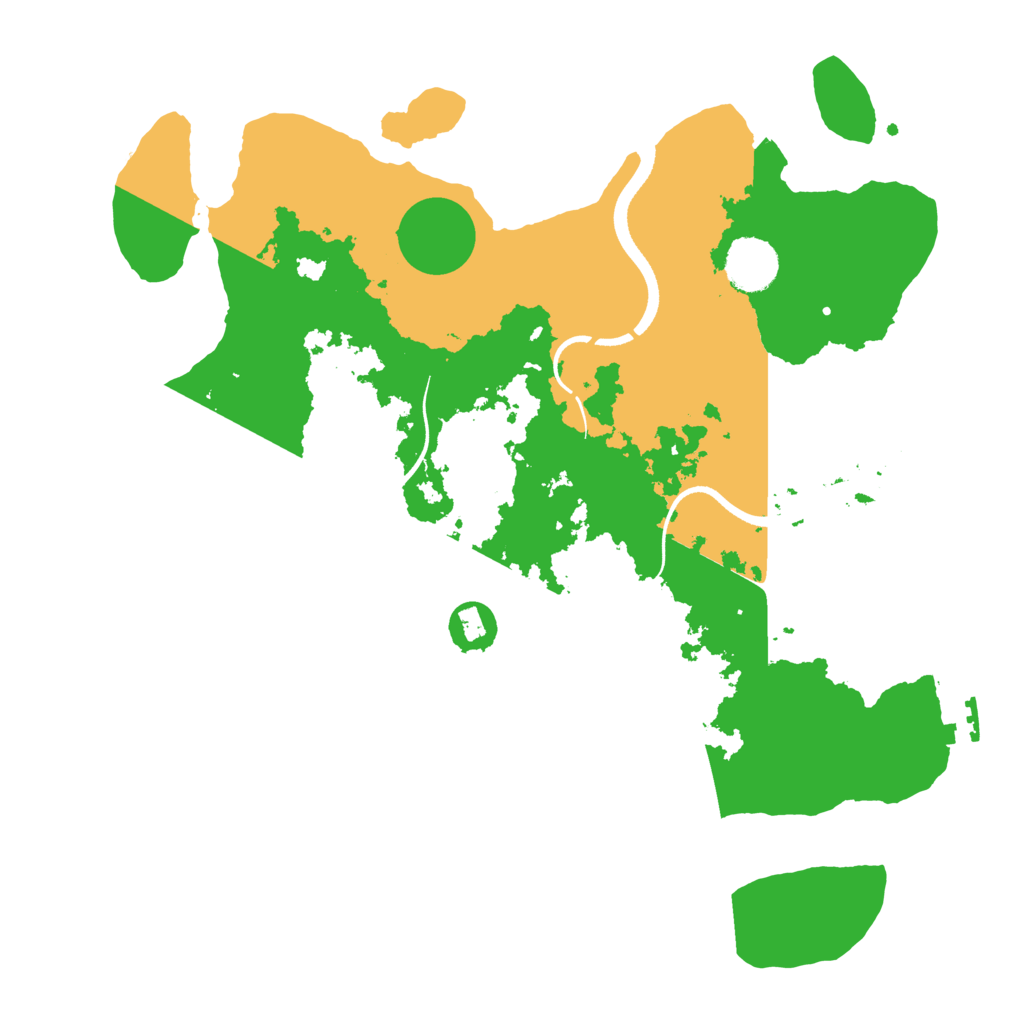 Biome Rust Map: Procedural Map, Size: 3500, Seed: 61891