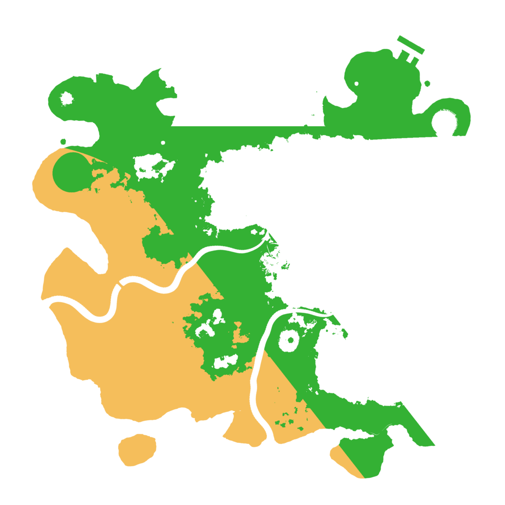 Biome Rust Map: Procedural Map, Size: 3500, Seed: 4803684