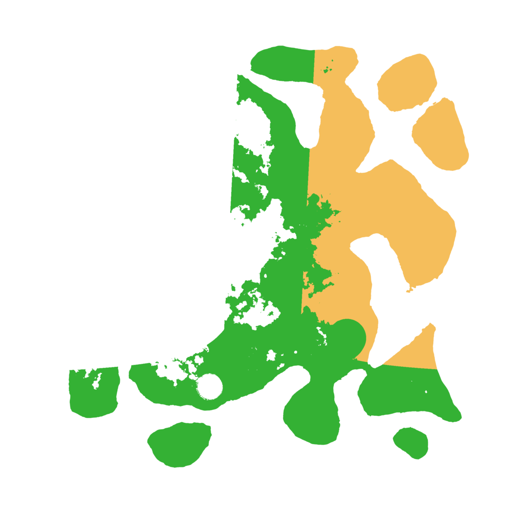 Biome Rust Map: Barren, Size: 3500, Seed: 4196787