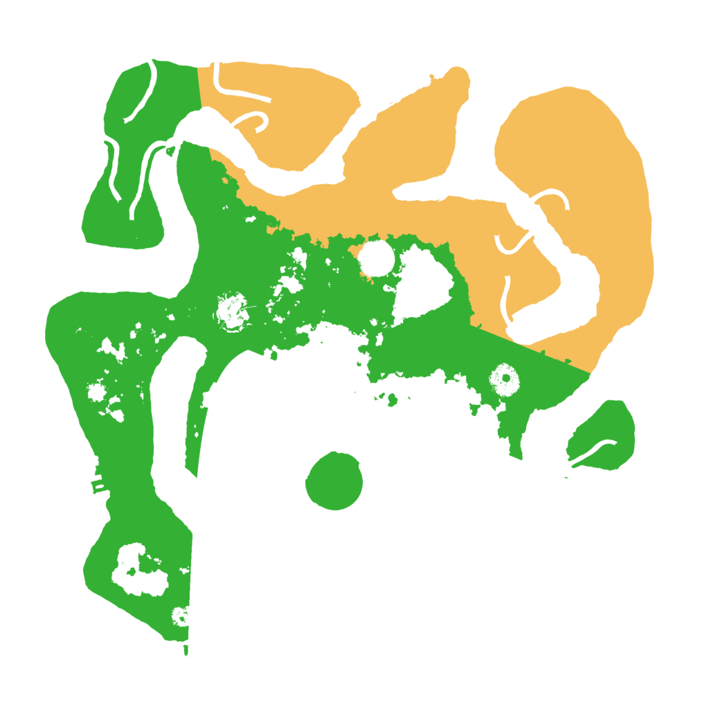 Biome Rust Map: Procedural Map, Size: 3500, Seed: 5511028