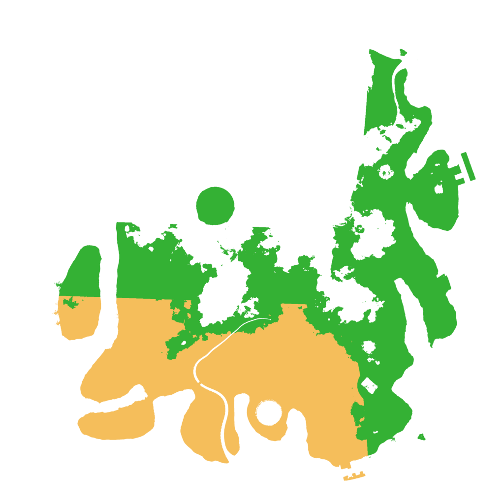 Biome Rust Map: Procedural Map, Size: 3500, Seed: 898441