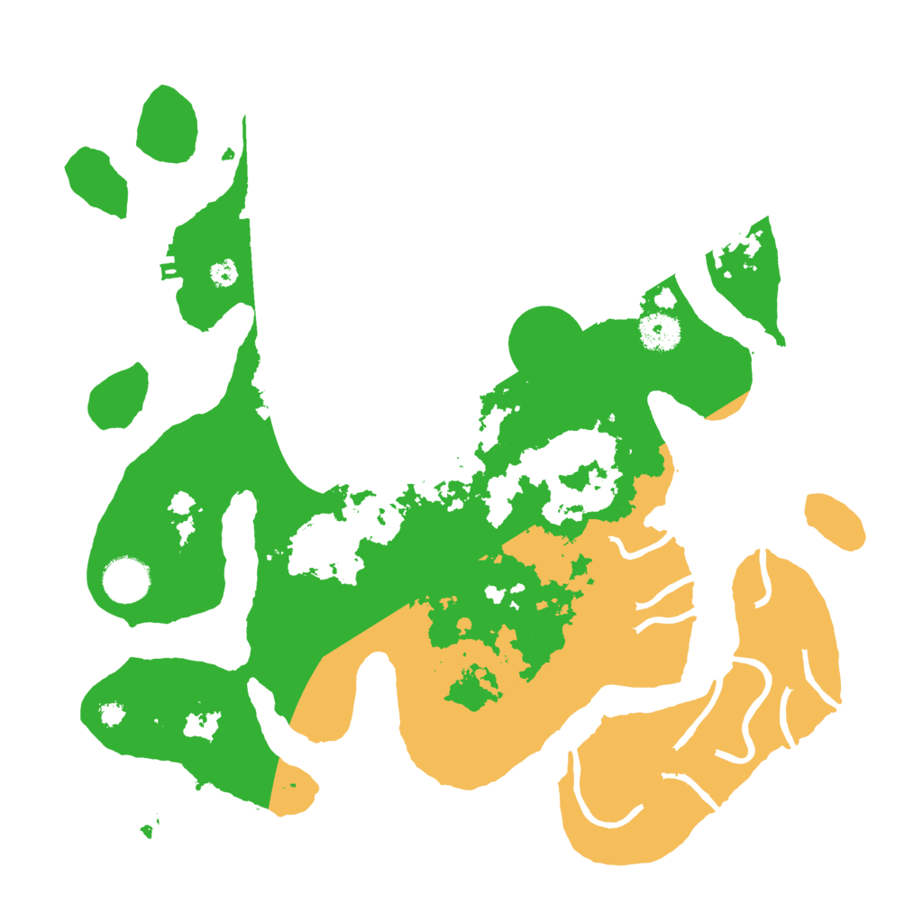 Biome Rust Map: Procedural Map, Size: 3500, Seed: 3558321
