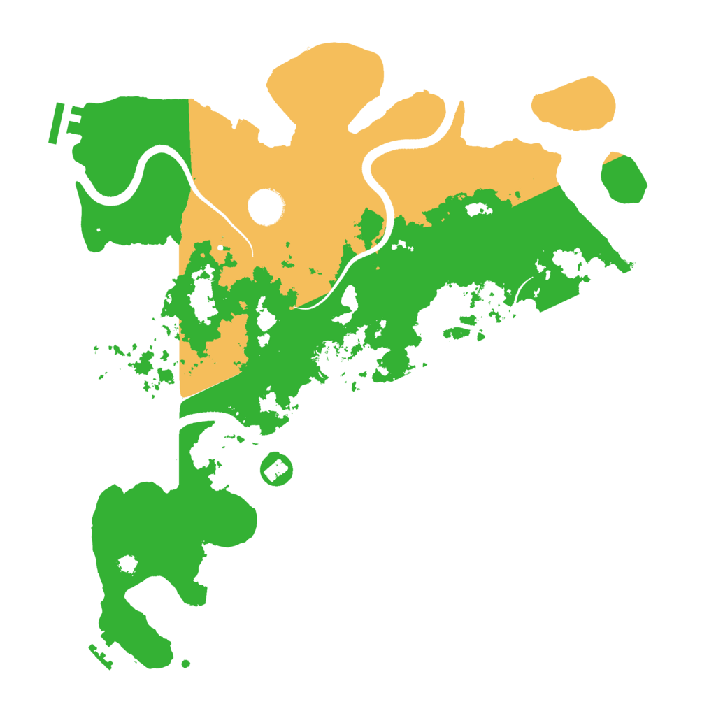 Biome Rust Map: Procedural Map, Size: 3500, Seed: 2773674