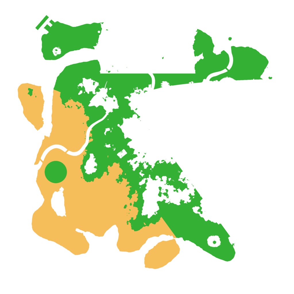 Biome Rust Map: Procedural Map, Size: 3500, Seed: 3491276