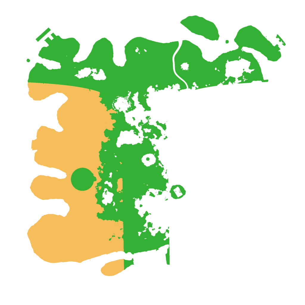 Biome Rust Map: Procedural Map, Size: 3500, Seed: 1078551