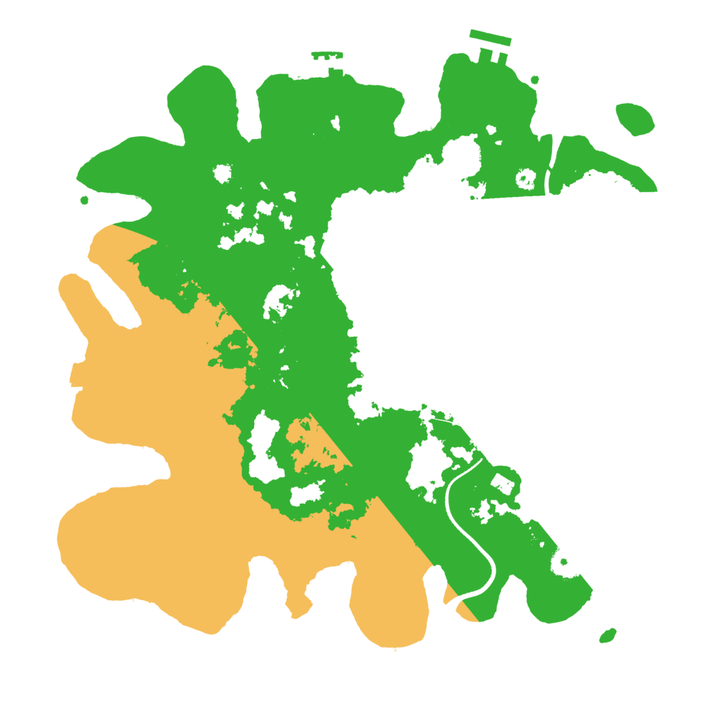 Biome Rust Map: Procedural Map, Size: 3500, Seed: 455169