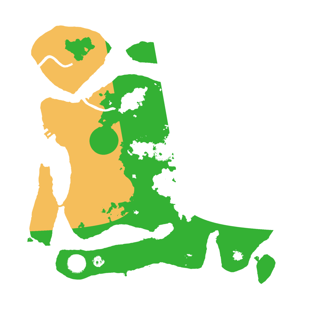 Biome Rust Map: Procedural Map, Size: 3000, Seed: 33229261