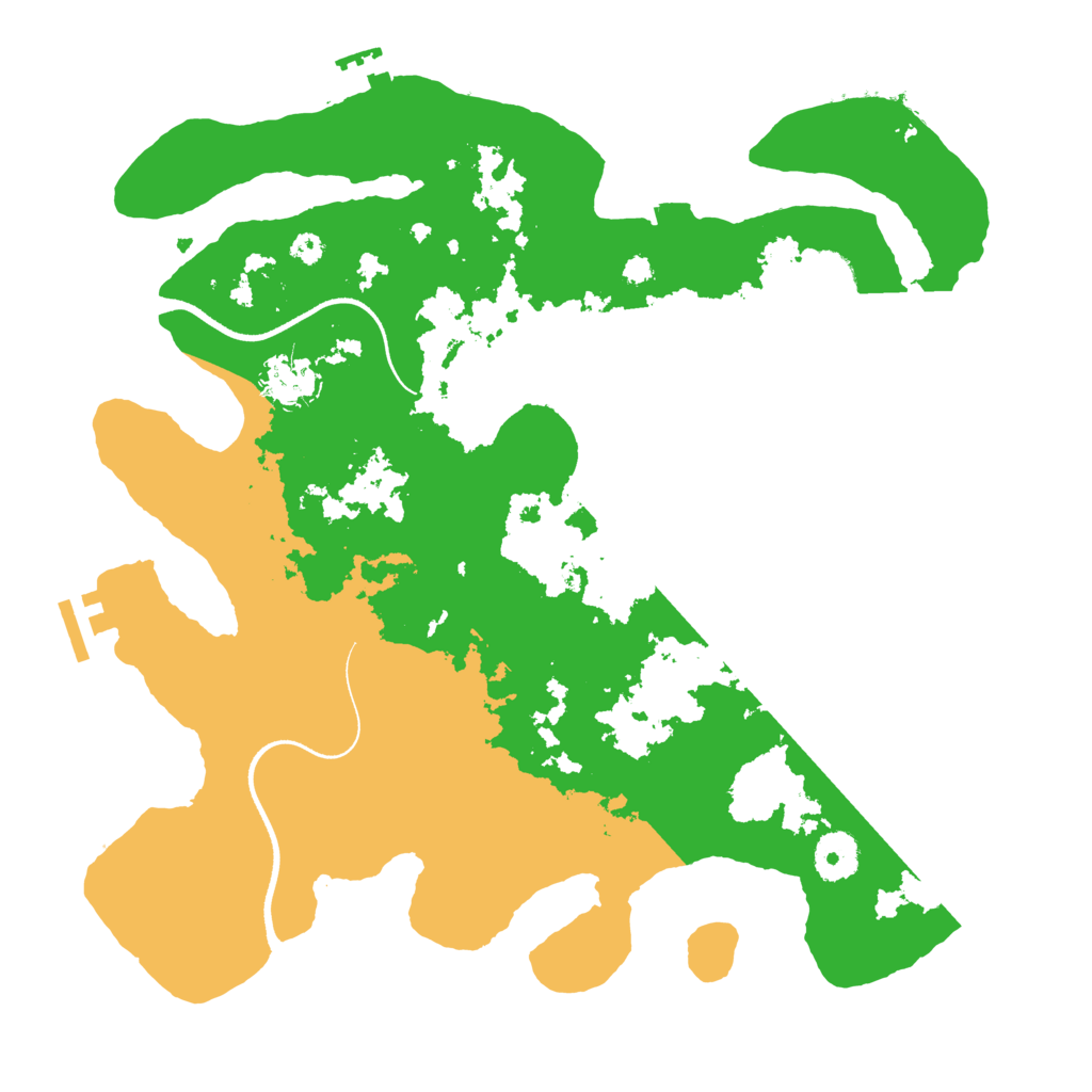 Biome Rust Map: Procedural Map, Size: 3500, Seed: 4744817
