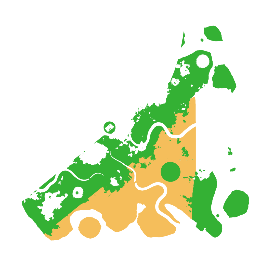 Biome Rust Map: Procedural Map, Size: 3500, Seed: 3790595