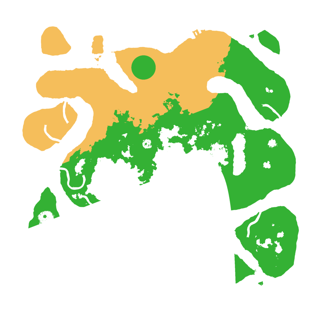 Biome Rust Map: Procedural Map, Size: 3500, Seed: 2984638