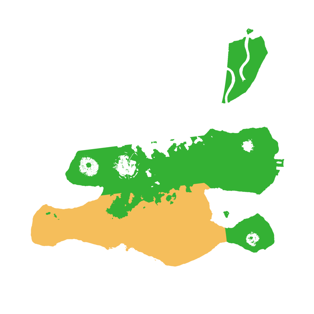 Biome Rust Map: Procedural Map, Size: 2500, Seed: 9750