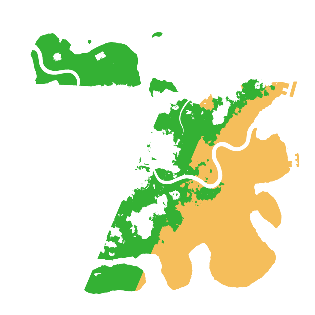 Biome Rust Map: Procedural Map, Size: 3500, Seed: 6231527