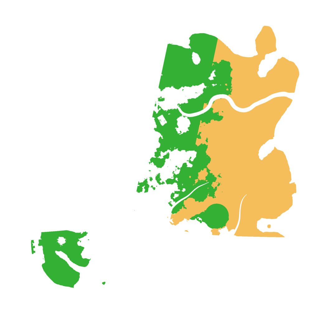 Biome Rust Map: Procedural Map, Size: 3500, Seed: 2163852