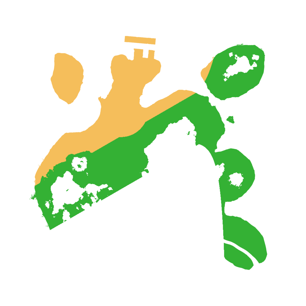 Biome Rust Map: Procedural Map, Size: 2000, Seed: 2438544