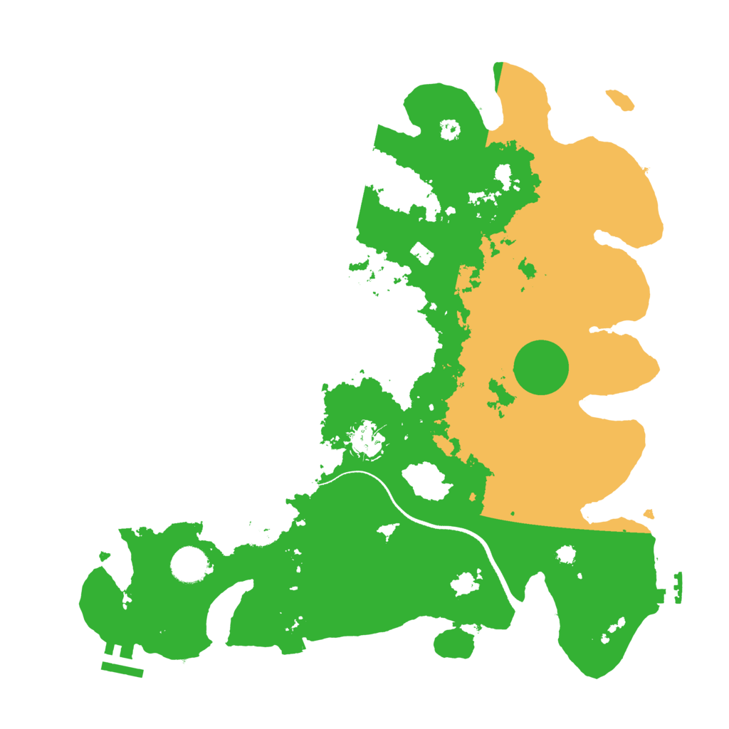 Biome Rust Map: Procedural Map, Size: 3500, Seed: 632789839