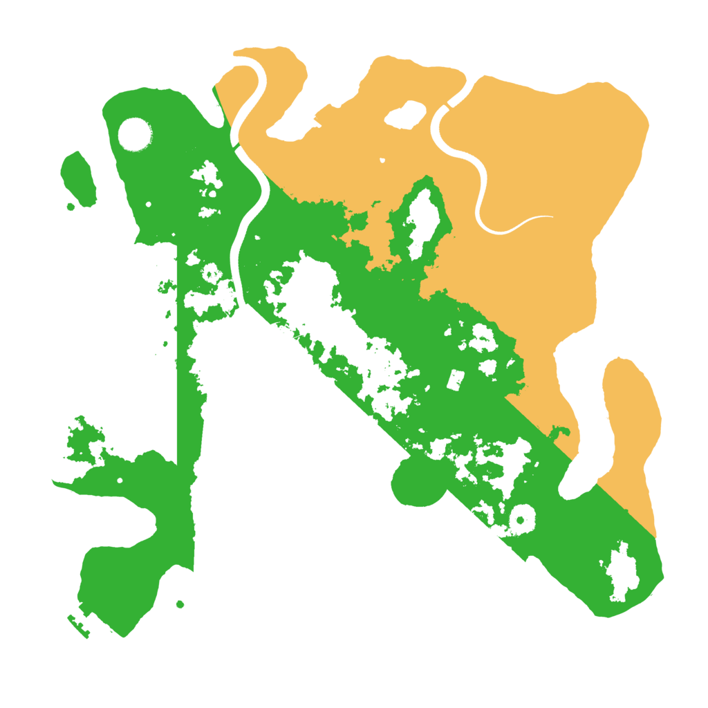 Biome Rust Map: Procedural Map, Size: 3700, Seed: 4443993
