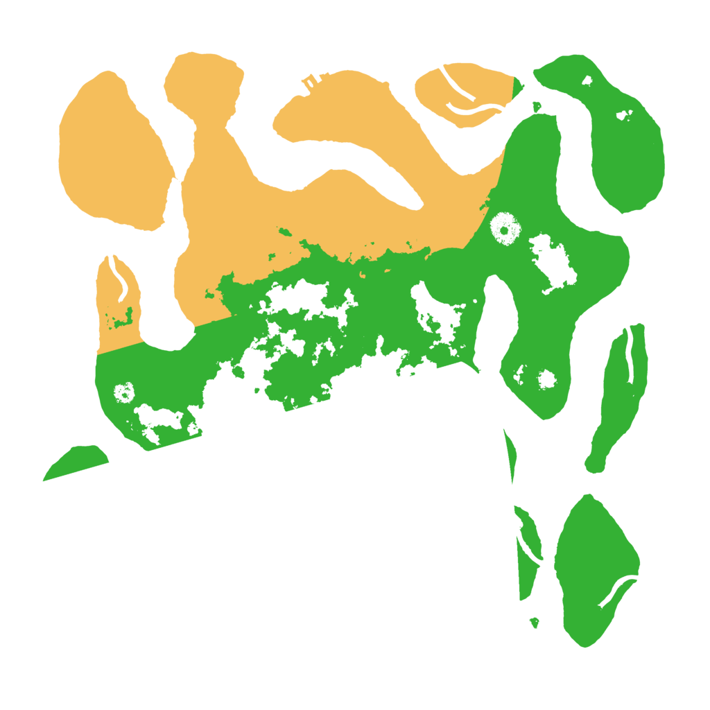 Biome Rust Map: Procedural Map, Size: 3500, Seed: 3127799