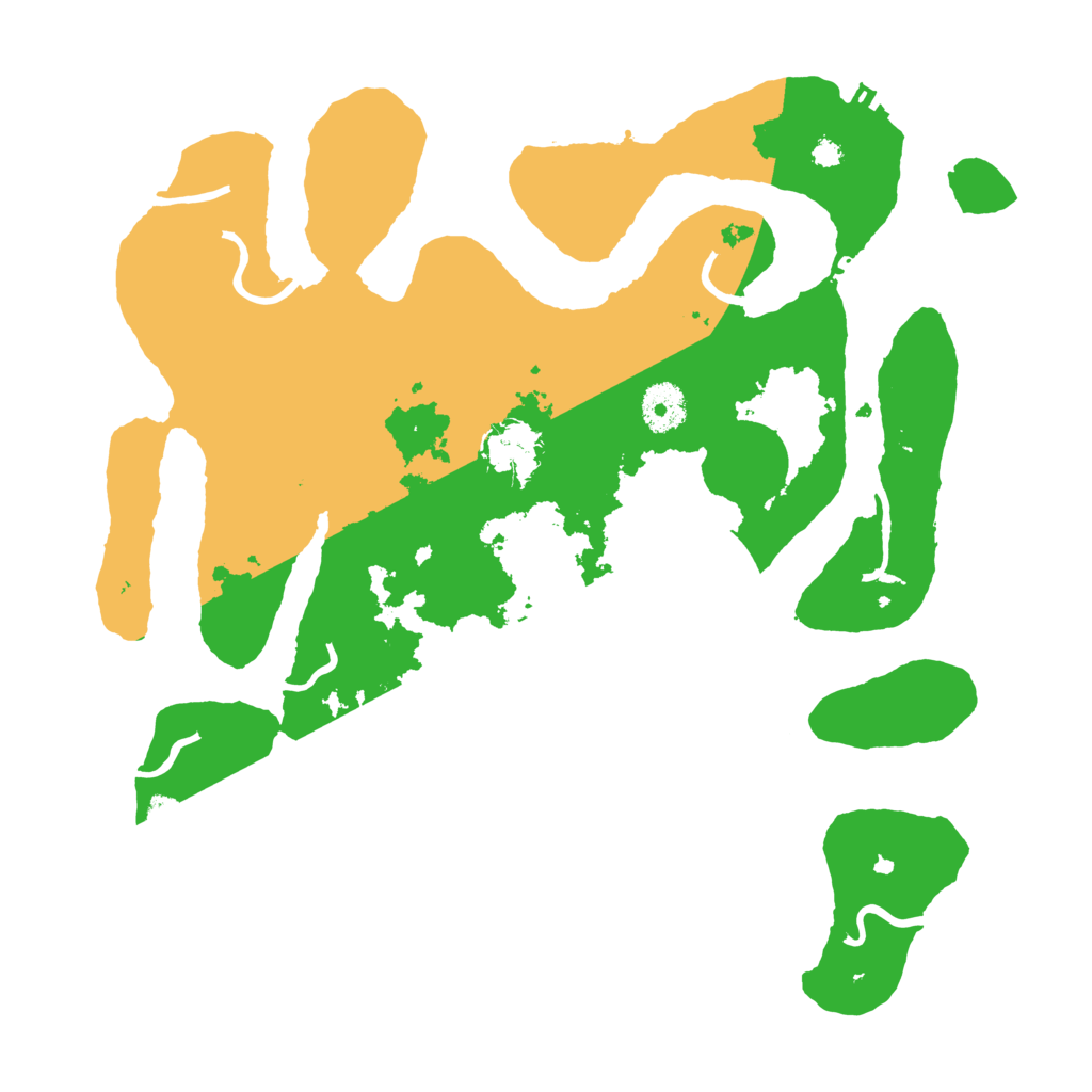 Biome Rust Map: Procedural Map, Size: 3500, Seed: 4478386