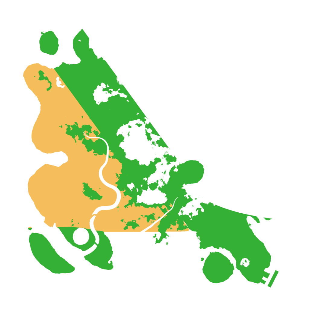 Biome Rust Map: Procedural Map, Size: 3500, Seed: 4993486