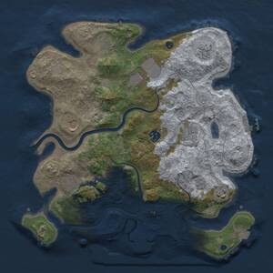 Thumbnail Rust Map: Procedural Map, Size: 3600, Seed: 809601856, 15 Monuments